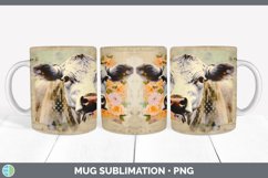 GorgeousDecoupage Cows Mug Wrap design.