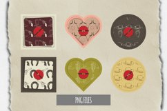 Vintage Cowboy Stuff Pattern Button Product Image 1