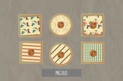 Vintage Cowboy Stuff Pattern Button Product Image 1