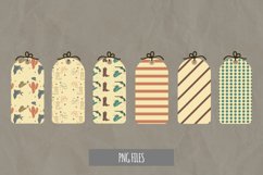 Vintage Cowboy Stuff Patterned Shaped Tag Product Image 1