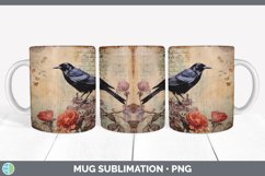 GorgeousDecoupage Crows Mug Wrap design.