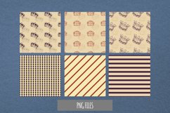 Vintage Crown Seamless Pattern Paper Pack Product Image 1
