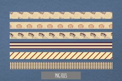 Vintage Crown Seamless Pattern Stripe Product Image 1