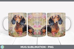 GorgeousDecoupage Dachshunds Mug Wrap design.