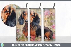 GorgeousDecoupage Dachshunds Tumbler design.