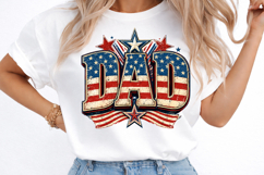 Vintage Dad 4th of July PNG, Patriotic Product Image 3