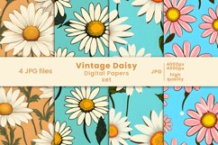 daisy flowers, daisy floral patterns, daisy flower digital papers, floral digital paper, floral wrap