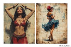 Vintage Dancer Women Junk Journal Pages | Printable Papers Product Image 2