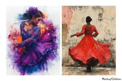 Vintage Dancer Women Junk Journal Pages | Printable Papers Product Image 2
