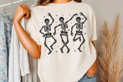 Vintage dancing skeletons SVG, Skeleton funny dance SVG Product Image 3