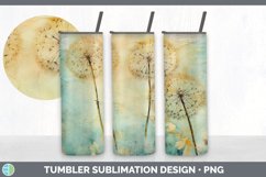 GorgeousDecoupage Dandelions Tumbler design.