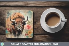 GorgeousVintage Decoupage Square Coaster design.