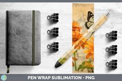 GorgeousVintage Decoupage Pen Wrap design.
