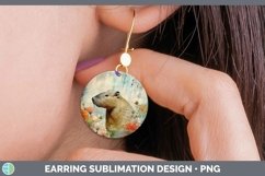 GorgeousVintage Decoupage Round Earrings design.