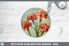 GorgeousVintage Decoupage Keychain design.