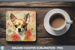 GorgeousVintage Decoupage Square Coaster design.