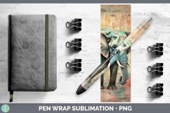 GorgeousVintage Decoupage Pen Wrap design.