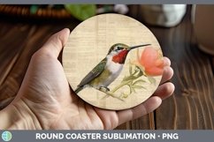 GorgeousVintage Decoupage Round Coaster design.