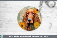 GorgeousVintage Decoupage Keychain design.