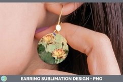 GorgeousVintage Decoupage Round Earrings design.