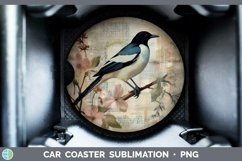 GorgeousVintage Decoupage Car Coaster design.
