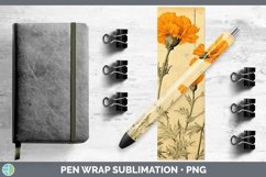 GorgeousVintage Decoupage Pen Wrap design.