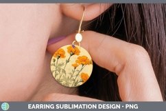 GorgeousVintage Decoupage Round Earrings design.