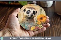 GorgeousVintage Decoupage Round Coaster design.