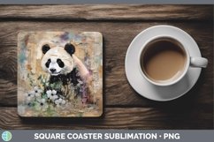 GorgeousVintage Decoupage Square Coaster design.