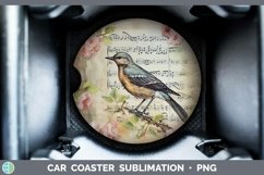 GorgeousVintage Decoupage Car Coaster design.