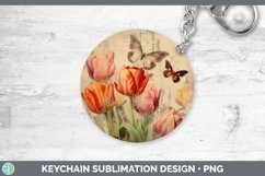 GorgeousVintage Decoupage Keychain design.