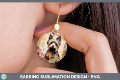 GorgeousVintage Decoupage Round Earrings design.