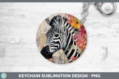 GorgeousVintage Decoupage Keychain design.