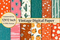 Vintage Digital Paper Product Image 1