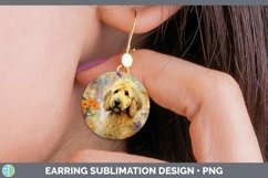 GorgeousVintage Dogs Round Earrings design.