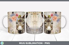 GorgeousDecoupage Donkeys Mug Wrap design.