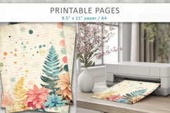 junk journal pages, old paper printables Product Image 4