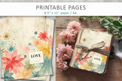 junk journal pages, love pages Product Image 3