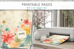 junk journal pages, love pages Product Image 4