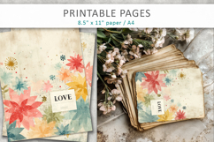junk journal pages, love pages Product Image 5