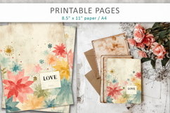 junk journal pages, love pages Product Image 6