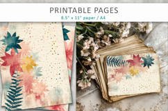 junk journal pages, dots paper printable Product Image 6