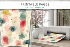notes journal pages, vintage scrapbooking paper Product Image 4