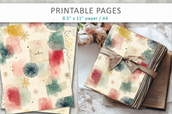 notes journal pages, vintage scrapbooking paper Product Image 5