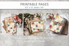 notes journal pages, vintage scrapbooking paper Product Image 9