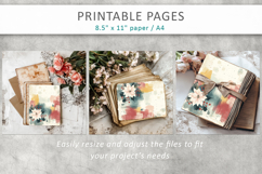 poinsettia journal, vintage scrapbooking paper Product Image 7