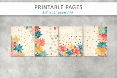 junk journal pages, dotted paper printable Product Image 2