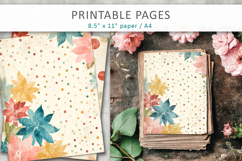 junk journal pages, dotted paper printable Product Image 3