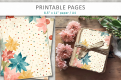 junk journal pages, dotted paper printable Product Image 4
