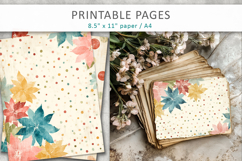 junk journal pages, dotted paper printable Product Image 6